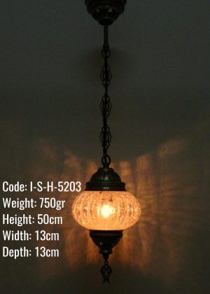 Ottoman Small Ufo Shape Metal Hanging  Lamp Authentic - I-S-H-5203