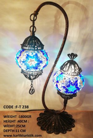 Mosaic tile Filigree Art Lamp Table Lamp Small Size Filigre Copper Handmade F-T 238
