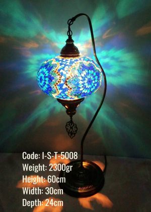 Mosaic Glass Spinning Camel Neck  Lampshade No:5  I-S-T-5008