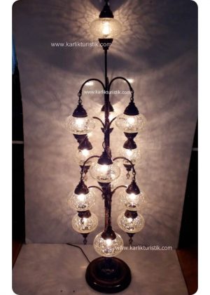 Turkish, Ottoman and Seljuk style authentic floor lamp Handmade Lamp 12+1