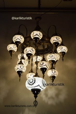 Hotel Chandelier ,Mosaic Lamp Chandeliers,Ottoman Lamps ,Pendant Lamp 17 Globe Handmade Lamps ,Home Chandeliers ,Turkish Lattern Hanging