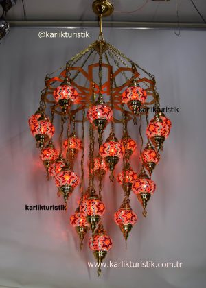 Hotel-Restaurant chandelier Authentic styles ,traditional Mosaic lamp gold plated,big size, high-quality lighting fixtures,origin made in turkey