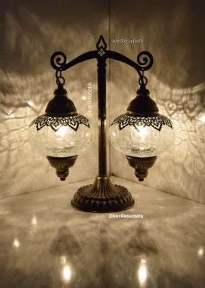 Ottoman Table Lamp Decorative Gift Turkish Lamps Justice type Lights, Scales Style Handmade Lamp with laser
