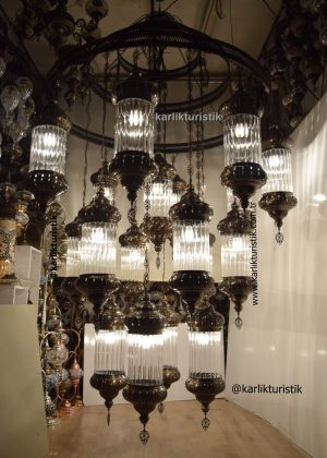 Hand Blown Glass Chandelier,Turkish Pyrex Glass Multi Hanging Lamp,large ceiling lamp for home ,hotel 19 globe