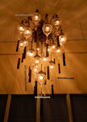 interior space stunning antique-style chandelier 14 leg 21 glass chandelier blowing glass filigree art for hotel ,home