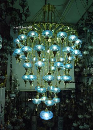 hotel chandelier, private home chandelier, entrance chandelier, 57 gold plated restaurant entrance chandelier high I-S-C-5323