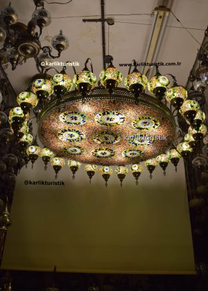 Large size colorful Chandelier for  restaurant lighting ,hotel loby,mosaic lamp hanging lamp short style huge chandelier 28 leg
